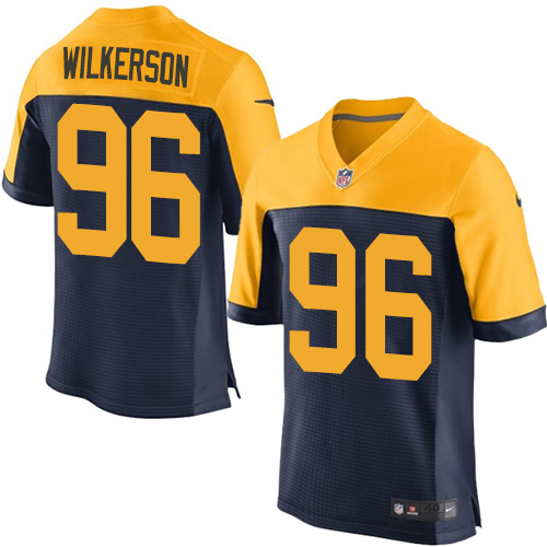 Nike Packers #96 Muhammad Wilkerson Navy Blue Alternate Men's Stitched NFL New Elite Jersey - Click Image to Close